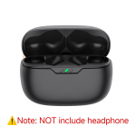 Laadimiskarp JBL Wave Beam/JBL Vibe Beam jaoks - 600 mAh Bluetooth juhtmevaba laadija karbi asendus, Type-C pordiga, ilma k&otilde;rvaklappideta must
