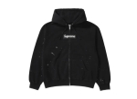 Supreme x MM6 Maison Margiela Box Logo T&otilde;mblukuga Kapuutsiga Dressipluus Must L black