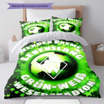 Werderi meeskonna voodipesu tekkikomplekt Tekikate padjap&uuml;&uuml;r Kodu kaunistus S&uuml;nnip&auml;evakingitus (1 * tekikott + 2 * padjap&uuml;&uuml;ri, ilma s&uuml;damikuta) 135x200cm