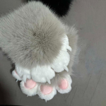 Moodne Multikas Cosplay Kost&uuml;&uuml;m Kindad Karvased Fursuit Kigurumi Kassik&uuml;&uuml;s Labakindad Paksenenud Soojad Cosplay Rekvisiidid Klubi hall