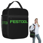 Festool Elektrit&ouml;&ouml;riista Logo Isoleeritud L&otilde;unakott Naistele Lastele Lekkimiskindlad Toidukarbid Termiline L&otilde;unakarp Toidukott One Size