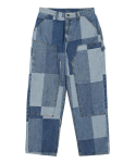 Ialeseuko Jacquard Patchwork Topeltp&otilde;lvedega P&uuml;ksid_Sinised Blue/1