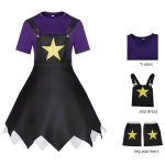 Poppy Playtime Lily Cosplay Kost&uuml;&uuml;m Anime Rollim&auml;nguks Pehme Kangaga Lavaesinemisteks L black