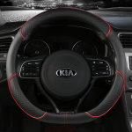 PU Nahast Auto Roolikate 38cm Kia Rio 2 3 4 X Line Kombi Sedaan K2 K3 K4 K5 KX1 KX3 KX5 Sportage Autotarvikud cvufy50 black