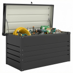Aiam&ouml;&ouml;blikast Metallist 350L Istmepadjakast Kahekordse Seinaga Kaas 120 x 61 x 62 cm Veekindel Lukustatav Hall 120 x 61 x 62 cm hall