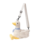 Plush Little Duck kott Laste Risti &otilde;lakott Isikup&auml;rastatud nuku&otilde;lakott Armas pl&uuml;&uuml;sist nukukott t&uuml;drukule kingitus 40cm white
