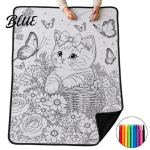 Kunstiteraapia kingitused naistele Halloweeni DIY v&auml;rvimistekk 24 markeriga V&auml;rvi ise pleed Stressileevendavad k&auml;sit&ouml;&ouml;d T&auml;iskasvanute pleed Kummitus P gray