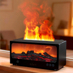 3D kaminas aromaatiline difuusor puldiga: D&uuml;naamiline leeguniisutaja ja seitsmev&auml;rviline &uuml;mbritsev valgus koduks/lauale Dynamic Fireplace Aroma Diffuser orange