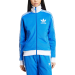 Adidas Originals Beckenbauer Jooksuriba Logotr&uuml;kiga Lukuga Pikkade Varrukate Dressipluus Naiste dressipluus Sinine IY2223 M blue