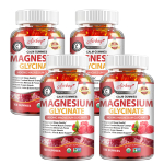 Airboy magneesiumgl&uuml;tsinaadi kummikommid 600 mg - D3-, B6-vitamiini, kaltsiumi ja kaaliumiga, 100 tk, lihaste ja luude tugi 100*4