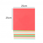 100 tk ruudukujuline origami paberist kahepoolne v&auml;rviline DIY volditud paberit&ouml;&ouml; t&ouml;&ouml;riist 25cm 100pcs