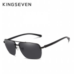 KINGSEVEN TR90 raamiga polariseeritud p&auml;ikeseprillid meeste &auml;&auml;risteta peegli objektiiv p&auml;ikeseprillid meeste kalap&uuml;&uuml;giprillid M hall v&auml;rv/must