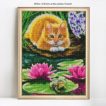 5D DIY teemantmosaiik, loomakassi tikandite m&uuml;&uuml;k T&auml;is&uuml;mmargused teemantmaalipildid 20X30CM