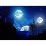 Teemantmaali maastik Kuu loss Teemanttikandid maastik Mosaiik Teemanttapeet Pilt 20X30CM