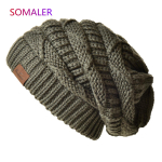 SOMALER Slouchy Beanies Trendikas Chunky Kaabliga silmkoelised m&uuml;tsid naistele Oversize Cap S&uuml;gismoodne m&uuml;ts