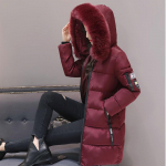 SCIONE Parka naiste talvemantlid, pikad puuvillased sulemantlid, karusnaha kapuutsiga paksud soojad mantlid, naiste mantlid S roosa