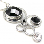 Les Tr&eacute;sors De Lily [F4347] - Collier Cr&eacute;ateur 'M&eacute;lusine' Noir Blanc must