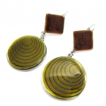 NOA [G6050] - Boucles Cr&eacute;ateur 'Nora' marron vert pruun