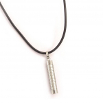 Les Tr&eacute;sors De Lily [K9353] - Collier Homme 'Peaceful' Acier h&otilde;be