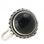 Bague Argent 'Heaven' onyx - 13 mm 52 must