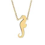 Les Tr&eacute;sors De Lily [Q9381] - kullatud 'Hypocampe' laste kaelakee - 18x7 mm kuld