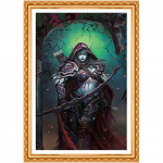 5D isetehtud teemantmaal ristpistes  WOW Archer Sylvanas  t&auml;is&uuml;mmargune teemant n&auml;put&ouml;&ouml; 20X30CM