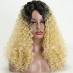 Moodne iluparukas pikk laineline parukas Ombre blond pehme s&uuml;nteetiline cosplay parukas naistele