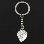 Moodne v&otilde;tmehoidja 29x20mm puulehest pronksist h&otilde;bedast v&auml;rvi ripatsid DIY meeste ehted auto v&otilde;tmehoidja s&otilde;rmuse hoidja suveniir kingituseks h&otilde;be