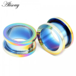 Alisouy 2PCS 2-30mm k&otilde;rvam&otilde;&otilde;turid 316L roostevabast terasest k&otilde;rvatunnelid pistikud augustamine ehted k&otilde;rvasirgendid laienduskruvid ja tunnelid 16mm