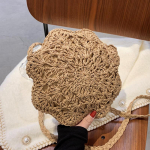 Yogodlnsi suvine &otilde;lgkott naistele kaheksanurkne kootud p&otilde;ikkott &Otilde;&otilde;nes puhkusekott Bohemia rotangist &otilde;lakott igap&auml;evane k&auml;ekott 20x3x20cm beež