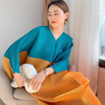 Naiste volditud kalasaba kleit Naiste temperamendiga l&otilde;tv suures v&auml;rvitoonis sobiv kleit one size kollane