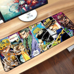80x30 cm suur m&auml;nguhiirepadi lukustusserv Anime arvuti kummist hiirematt JOJO Bizarre Adventure jaoks 31,49x11,81 L kollane/roheline