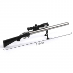 LED-valgusega loominguline snaiprip&uuml;ss, modelleeriv geelpliiats Relvad pliiats, must t&auml;idis 0,38 mm lastele kingitus m&auml;nguasjad kirjatarbed koolitarbed 1pcs