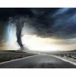 5D t&auml;isring teemantmaal Tornaado maanteel maastik Teemanttikandid Kodukaunistus mosaiik K&auml;sitsi valmistatud Full Round 20x30CM