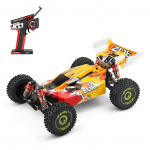 WLtoys XKS 144010 RC auto maastikuauto suur kiirus 75 km/h 1/14 2,4 GHz v&otilde;idus&otilde;iduauto 4WD RTR metalliga remote control B kollane