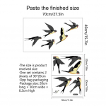 T&auml;iesti uued seinakleebised Seinakleebiste pealekandmine lind