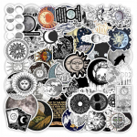 50 tk lahedaid n&otilde;ia kuu gooti multika kleebiseid esteetilise kunsti dekaalid scrapbookingule s&uuml;learvutile kitarrile telefonile grafiti kleebis laste m&auml;nguasi