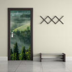 Loomingulised uksekleebised Metsa loodusmuster PVC isekleepuv tapeet Kodukaunistused Seinamaalingud K&uuml;lmkapi kunst plakatid Uksekate 77cm x 200cm