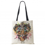 Maalimine Abstraktne l&otilde;uendist &otilde;lakott Naiste prinditud Harajuku vabaaja ostukott Korduvkasutatav reisikooli &otilde;pilaste raamatuk&auml;ekott