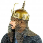 Kaupluse keskaegne Ottomani islami kiiver kettpostiga 18 GA terasest