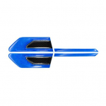 1 paar kulumiskindlat helkurteipi kuumakindel, vastupidav 3D tugeva triibuga kleebis sinine