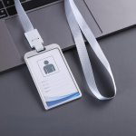 1 tk Vertikaalne ID-kaardi &uuml;mbris Alumiiniumisulamist visiitkaardi m&auml;rgihoidja Paelapael Kontor valge