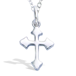 Les Tr&eacute;sors De Lily [R7356] &ndash; h&otilde;bedane  Cross  h&otilde;bedane ripats (roodiumiga kaetud) - 13x10mm h&otilde;be
