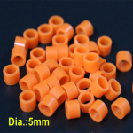 Autoklaavitav hambaravi universaalne silikoonist v&auml;rvikoodir&otilde;ngas V&auml;rvilised r&otilde;ngad k&auml;siinstrumendi v&otilde;i t&ouml;&ouml;riistade jaoks (Dia.7mm/5mm) 100pcs Orange 5mm
