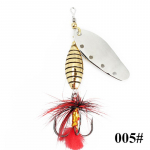 FISH KING Spinner Baits 6g 12g 16g Lusikas kalap&uuml;&uuml;gi landid haugi metallist rihm k&otilde;rge konks Faux bass kalap&uuml;&uuml;gi landid kalap&uuml;&uuml;gi landid 7.7cm/12g