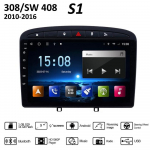 9-tolline Android Peugeot 408 jaoks Peugeot 308 308SW jaoks 2010-2016 Autoraadio Multimeedia Videopleier GPS Navigatsioon WIFI 1+16GB