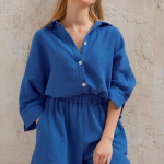 2023 vabaaja s&auml;rkide ja l&uuml;hikeste p&uuml;kste komplekt, suvine puuvillane kaheosaline komplekt naiste pikkade varrukatega &uuml;hev&auml;rviline avar &uuml;likond, elegantsed r&otilde;ivad 26297 S orion i v&auml;rv