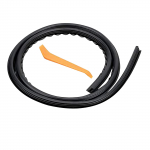 Auto tihendusriba, 1,6 M, helikindel, tolmukindel, kummist servadega, heliisolatsiooniks, auto armatuurlauale, esiklaas must