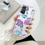 Pink Purple Butterfly Flower l&auml;bipaistev &uuml;mbris Xiaomi Redmi Note 12 7 8 9 8t 11t 8 10 Pro 9s 10s 11 11s jaoks Mi 9a 9 9c 9t 10 K40 jaoks Redmi Note 11ProPlus