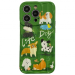 Armsad Kutsikad Joonisfilm Koerad Pehmest Silikoonist Telefoni&uuml;mbrised iPhone 13 12 11 14 Pro Maxile Kohvri Disain P&otilde;rutuskindel Tagakaane &Uuml;mbris For iPhone 12